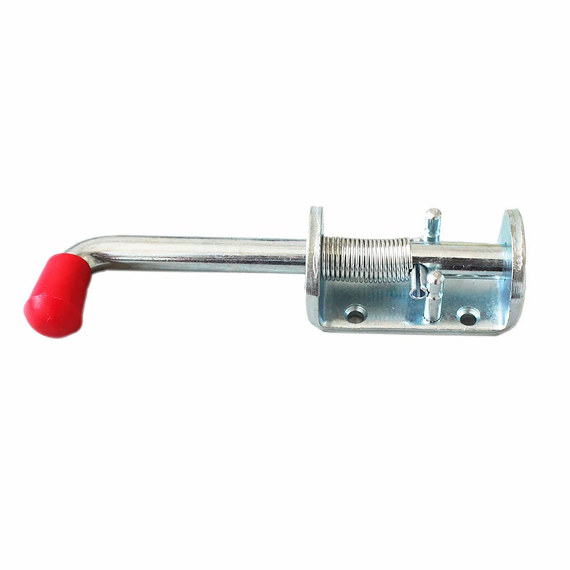 X-Haibei 2 Pcs Trailer Spring Latch Pin, 1/2 inch Barrel Bolt Spring Loaded Silver Latch Heavy Duty for Ramp Door Fence RV - Image 5